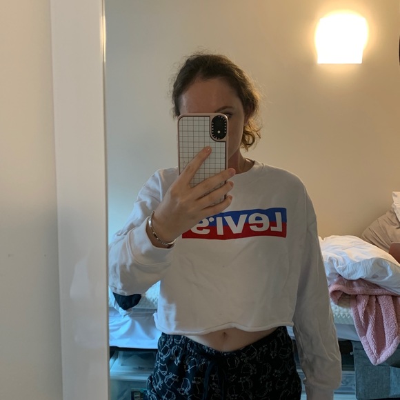 Levi’s logo cropped sweatshirt - Picture 2 of 4